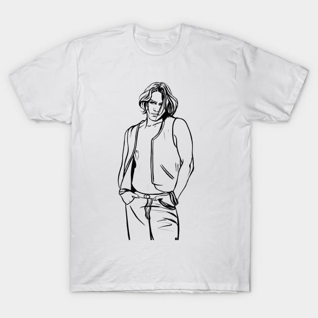 Keanu Reeves T-Shirt by Svetlana Pelin